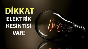 ALİAĞA’DA ELEKTRİK KESİNTİSİ