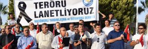 ALİAĞA TERÖRE KARŞI TEK SES TEK YÜREK