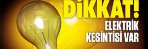ALİAĞA’DA ELEKTRİK KESİNTİSİ