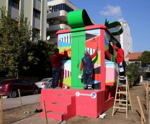 Trafolar sanat eserine dönüştü!