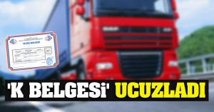 “K BELGESİ” UCUZLADI!