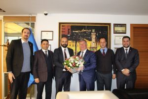 Harita ve Kadastro Mühendisleri Odası Menemen Ticaret Odasını ziyaret etti