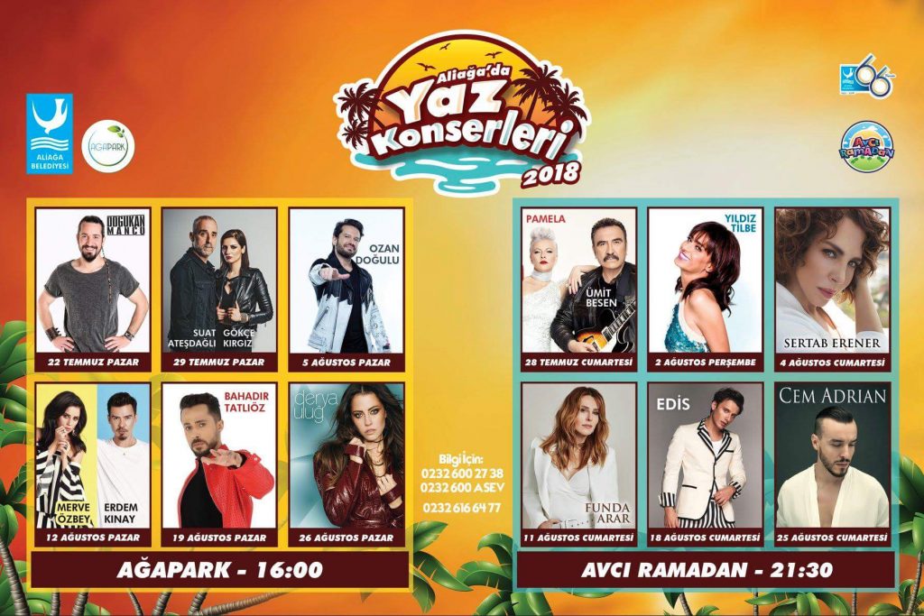 ALİAĞALILAR YAZIN TADINI BU KONSERLERLE ÇIKARACAK!