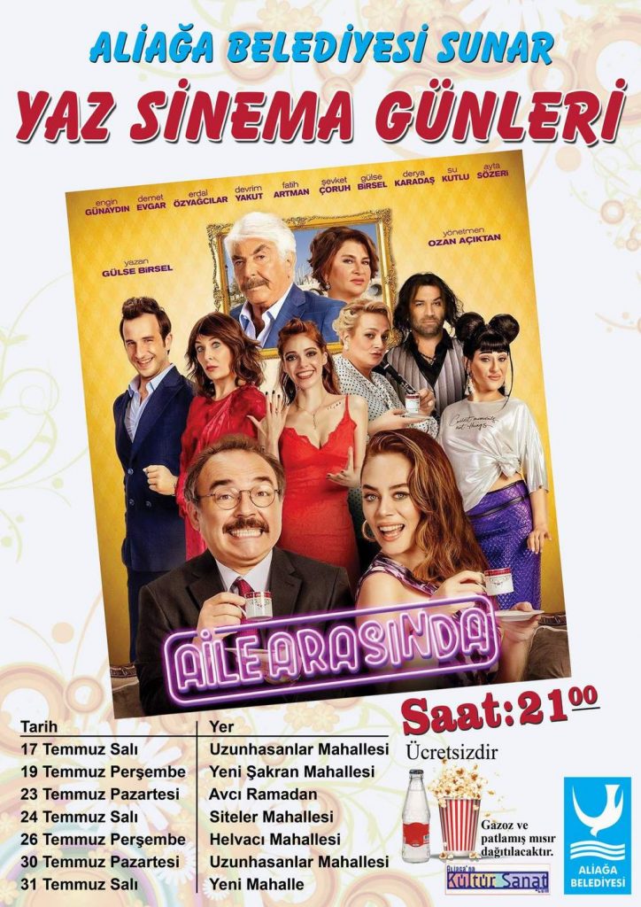 ALİAĞA’DA YAZ SİNEMA GÜNLERİ BAŞLIYOR