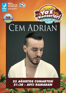 CEM ADRİAN ALİAĞA’DA SAHNE ALACAK
