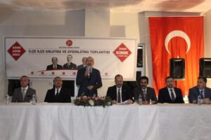 ADIM ADIM 2023 İLÇE İLÇE ANLATMA VE AYDINLATMA TOPLANTISI KINIK’TA GERÇEKLEŞTİRİLDİ