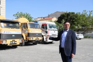 Aliağa Belediyesi 4 Adet Vidanjörü Yeni Şakran Halkının Hizmetine Sunuyor