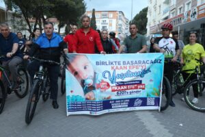 KINIK’TA SMA HASTASI KAAN EFE BEBEK İÇİN PEDALLAR ÇEVRİLDİ