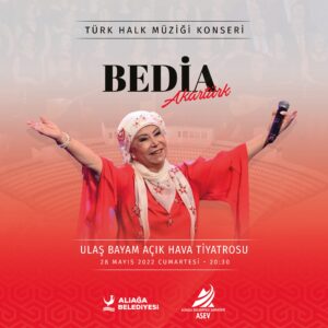 USTA SANATÇI BEDİA AKARTÜRK ALİAĞA’DA SAHNE ALACAK