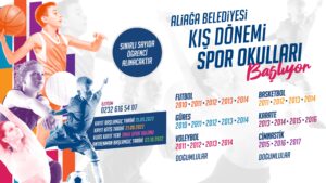 Aliağa Belediyesi Kış Spor Okulları’na başvurular başlıyor