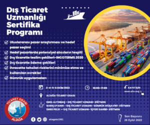 ALTO’DAN DIŞ TİCARET UZMANLIĞI SERTİFİKA PROGRAMI