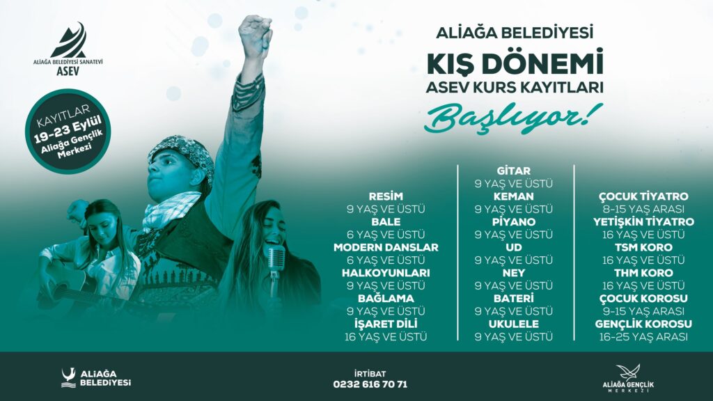ASEV Kurs Kayıtları Başlıyor