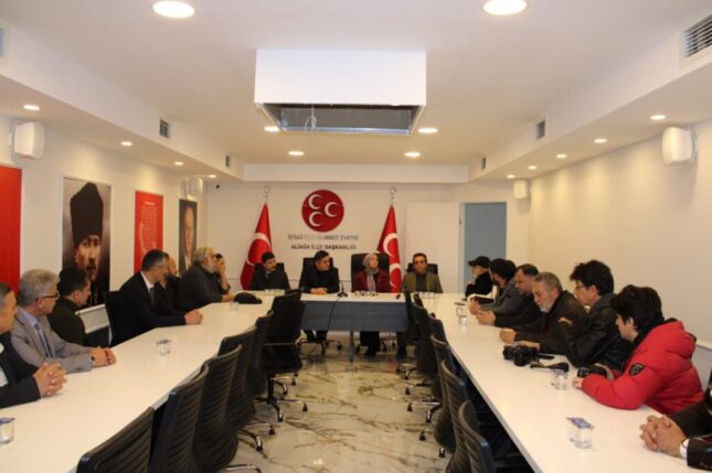 MHP Aliağa İlçe Teşkilatı basın ile bir araya geldi