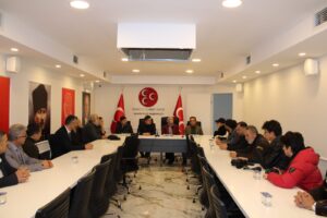 MHP Aliağa İlçe Teşkilatı basın ile bir araya geldi