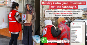 Kızılay Depremzede Kadınlara Özel Whatsapp Hattı Kurdu