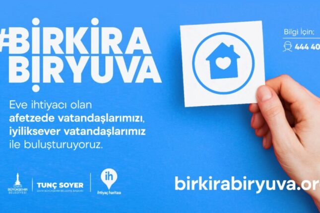 İzmir’de depremzedeler için “Bir Kira Bir Yuva” kampanyası başlatıldı