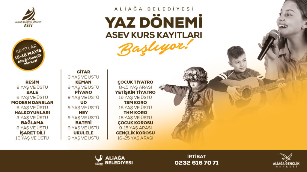 ASEV Yaz Dönemi Kurs Kayıtları Başlıyor