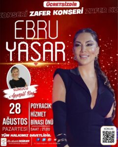 Kınık’ta Ebru Yaşar konseri düzenlenecek