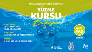 Aliağa Spor ve Yaşam Merkezi’nde Yüzme Kursları Başlıyor