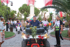 Kınık’ta tarım farkındalığı için pedal çevirdiler