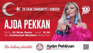 MENEMEN 100. YILI AJDA PEKKAN İLE KUTLAYACAK 