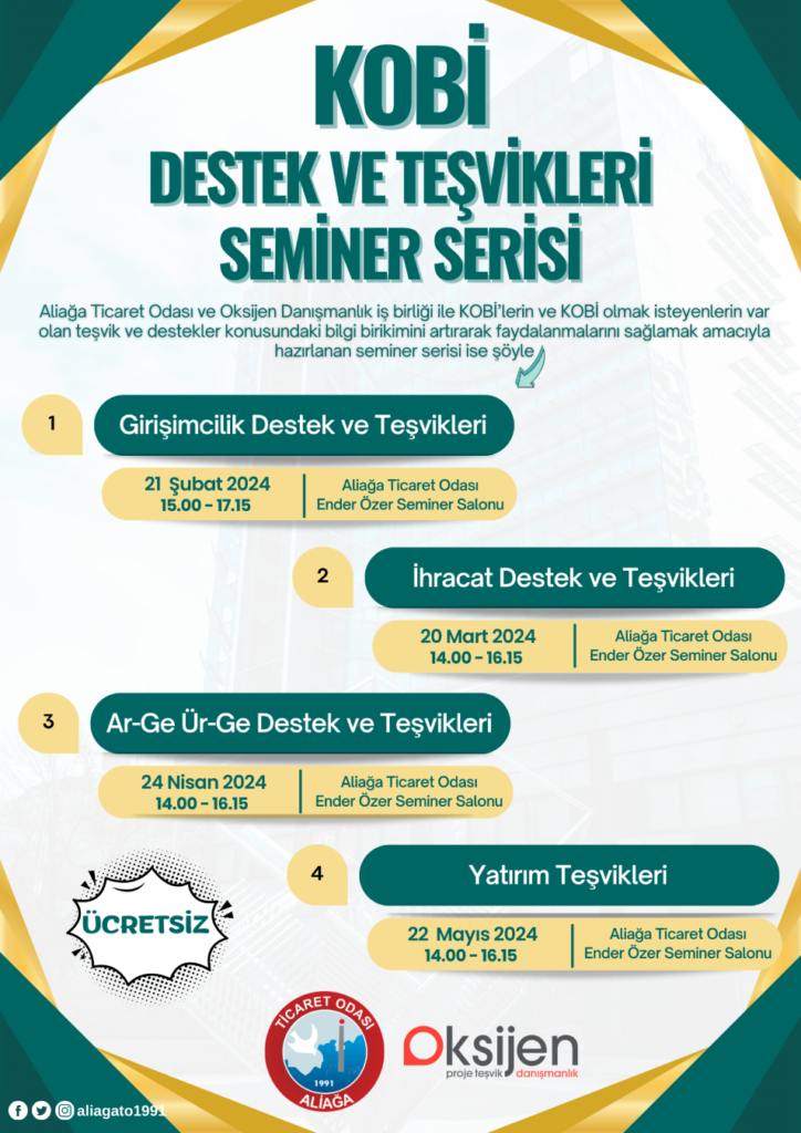 ALTO’DAN KOBİ VE KOBİ OLMAK İSTEYENLERE DESTEK VE TEŞVİKLER SEMİNER SERİSİ