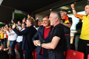 Başkan Tugay Göztepe’nin Süper Lig heyecanına ortak oldu