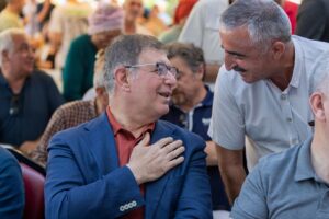 Başkan Tugay Aliağa’da aşure lokmasına ortak oldu