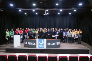 Aliağa’da Orman Yangınlarıyla Mücadele Eden Personele Teşekkür Belgesi