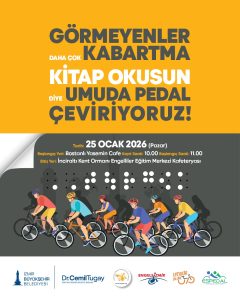 İzmir’de görme engelliler için farkındalık sürüşü