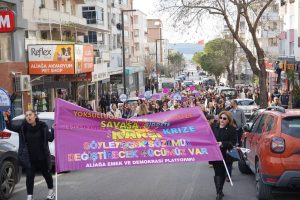 Aliağa’da Kadınlar 8 Mart’ta Alanlardaydı