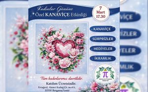 Bergama’da “Kadınlar Günü’ne Özel Kanaviçe Etkinliği” düzenleniyor