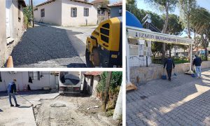 İzmir Büyükşehir Belediyesi’nin Aliağa’daki çalışmaları sürüyor
